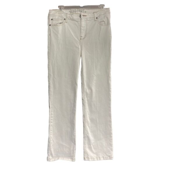 MATILDA JANE GOOD HART Windsor Straight Crop Size 10 White Jeans Inseam:26” - Picture 3 of 12